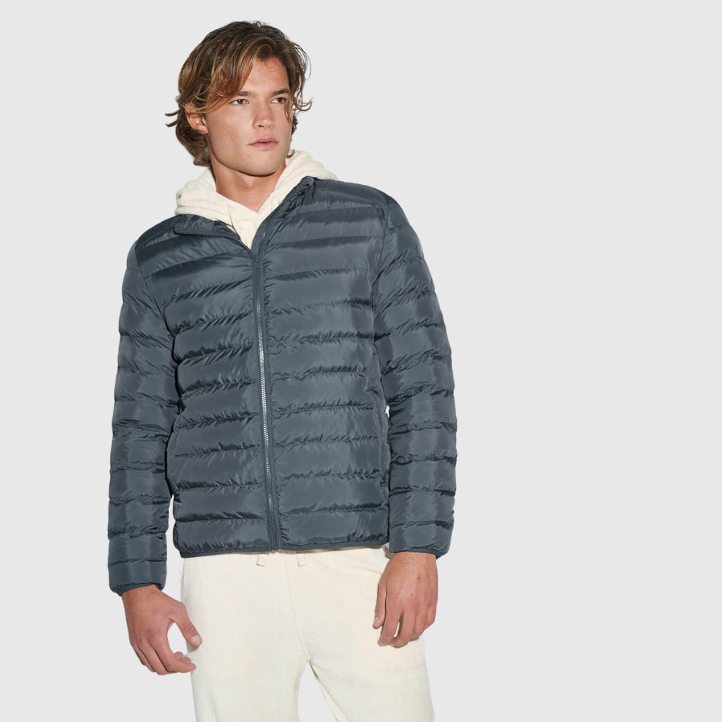 Nu-In Recycled Quilted Jacket Navy - Aplomb Galway
