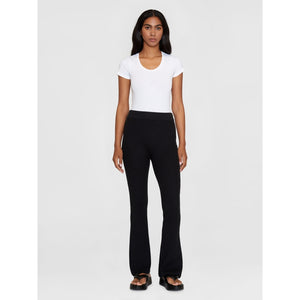 Open image in slideshow, ZOEY flared mid-rise racking stitch pants
