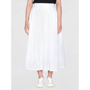 Open image in slideshow, Poplin pleated mid-length skirt
