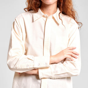 Off-White Seersucker Kosta Shirt