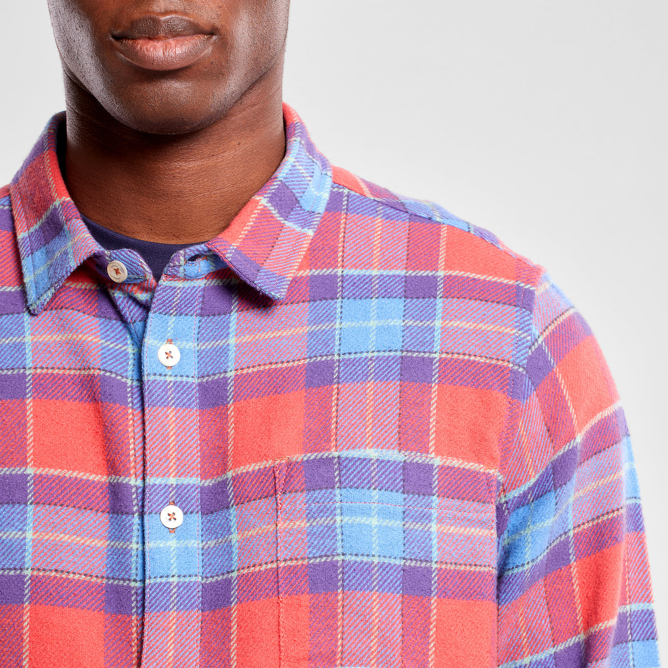 Multi Check Mineral Red Rute Shirt