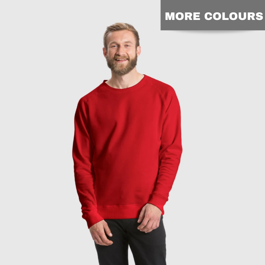 Neutral Organic Cotton Sweatshirt Red - Aplomb Menswear Galway