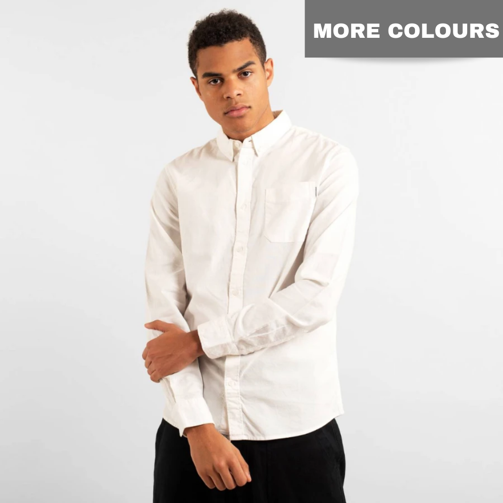 Dedicated Varberg Oxford Shirt White - Aplomb Galway