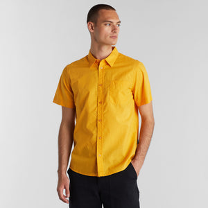 Open image in slideshow, Honey Yellow Short Sleeve Shirt
