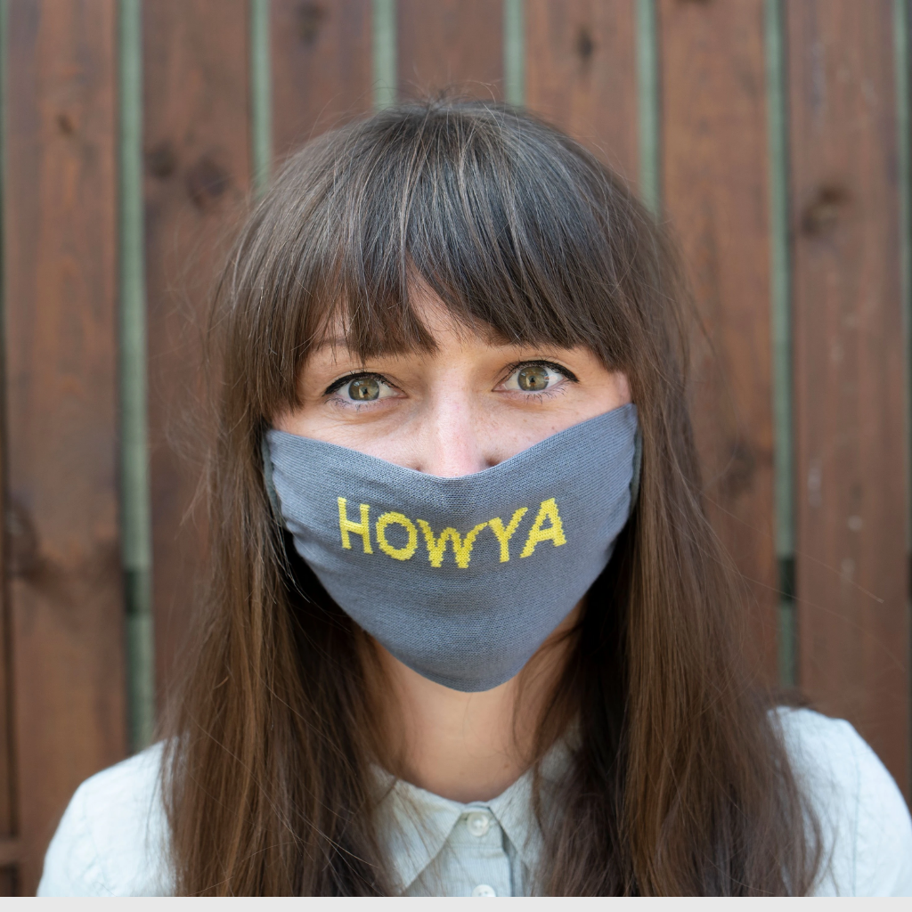 Irish Socksciety Howya Face Mask Grey - Aplomb Galway