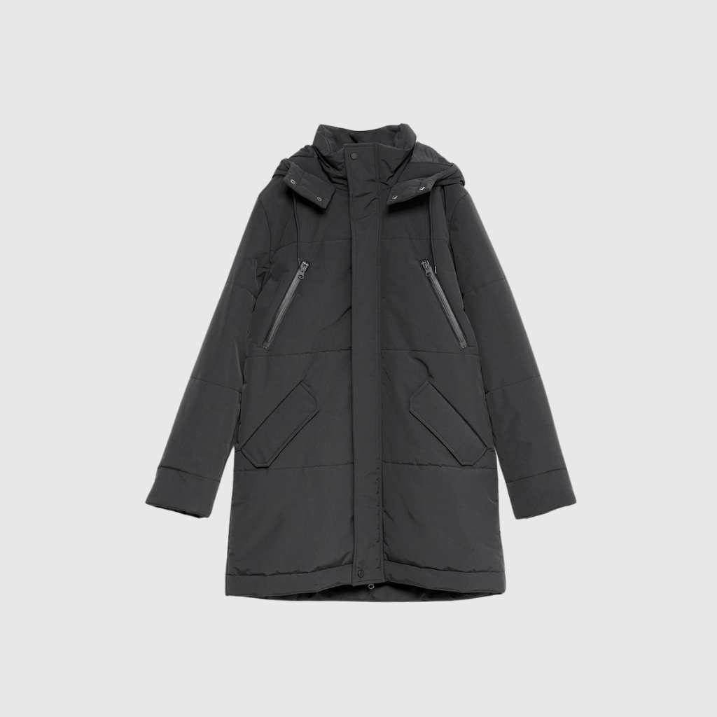 Nu-In Recycled Puffer Parka Black - Aplomb Galway